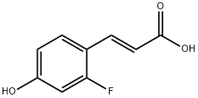 (E)-3-(2-fluoro-4-hydroxyphenyl)acrylic acid 结构式