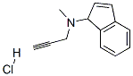 N-methyl-N-prop-2-ynyl-1H-inden-1-amine hydrochloride 结构式