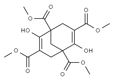 2,6-二羟基二环[3.3.1]壬-2,6-二烯-1,3,5,7-四羧酸四甲酯 结构式