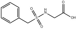 (苄基磺酰基)氨基]乙酸 结构式
