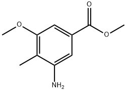 5-AMINO-3-METHOXY-4-METHYLBENZOIC ACID METHYL ESTER 结构式