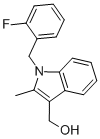 1-[(2-FLUOROPHENYL)METHYL]-2-METHYL-1H-INDOLE-3-METHANOL 结构式