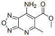 7-氨基-5-甲基-[1,2,5]噁二唑[3,4-B]吡啶-6-羧酸甲酯 结构式