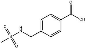 苯甲酸,4-(甲磺酰基氨基甲基)- 结构式