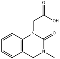 (3-甲基-2-氧代-3,4-二氢-2H-喹唑啉-1-基)-乙酸 结构式