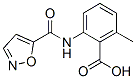 Benzoic acid, 2-[(5-isoxazolylcarbonyl)amino]-6-methyl- (9CI) 结构式