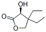 2(3H)-Furanone, 4,4-diethyldihydro-3-hydroxy-, (3S)- (9CI) 结构式