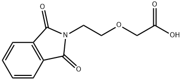 2-(2-苯二甲酰亚胺已氧基)乙酸 结构式