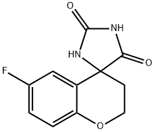 6-氟-苯并二氢吡喃-4-酮海因 结构式