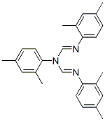 N1,N2-Bis(2,4-dimethylphenyl)-N1-(2,4-dimethylphenyliminomethyl)methanamidine 结构式