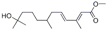 (2E,4E)-11-Hydroxy-3,7,11-trimethyl-2,4-dodecadienoic acid methyl ester 结构式