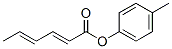 2,4-Hexadienoic acid 4-methylphenyl ester 结构式