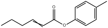 2-Hexenoic acid 4-methylphenyl ester 结构式