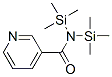 N,N-Bis(trimethylsilyl)-3-pyridinecarboxamide 结构式