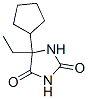 5-cyclopentyl-5-ethyl-imidazolidine-2,4-dione 结构式