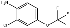 2-氯-4-三氟甲氧基苯胺 结构式