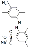 4-[(4-氨基-2,5-二甲苯基)偶氮]-M-二甲苯-5-磺酸钠 结构式