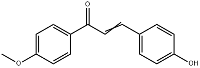 4-羟基-4'-甲氧基查尔酮 结构式