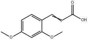 2,4-二甲氧基肉桂酸 结构式