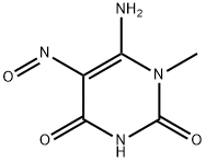 6-氨基-1-甲基-5-硝基尿嘧啶 结构式