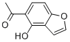 1-(4-HYDROXYBENZOFURAN-5-YL)ETHANONE 结构式