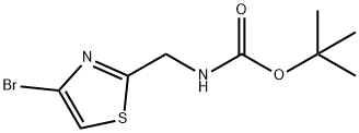 (4-溴噻唑-2-基)甲基氨基甲酸叔丁酯 结构式