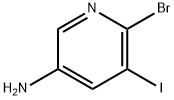 6-溴-5-碘吡啶-3-胺 结构式
