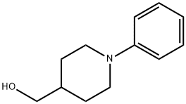 (1-苯基-4-哌啶基)甲醇 结构式