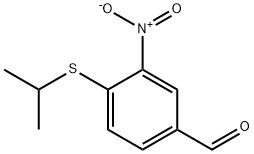 4-(异丙硫基)-3-硝基苯甲醛 结构式