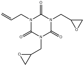 1,3-双(环氧乙烷基甲基)-5-(2-丙烯基)-1,3,5-三嗪-2,4,6(1H,3H,5H)-三酮 结构式