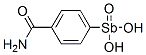 (4-carbamoylphenyl)stibonic acid 结构式