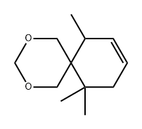 7,11,11-Trimethyl-2,4-dioxaspiro[5.5]undec-8-ene 结构式
