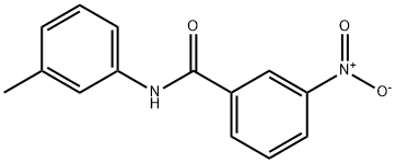 N-(3-甲基苯基)-3-硝基-苯甲酰胺 结构式