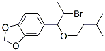 5-[2-bromo-1-(3-methylbutoxy)propyl]benzo[1,3]dioxole 结构式