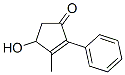 3-Methyl-4-hydroxy-2-phenyl-2-cyclopentene-1-one 结构式