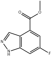 6-FLUORO-4-INDAZOLECARBOXYLIC ACID METHYL ESTER 结构式