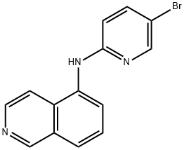 N-(5-bromopyridin-2-yl)isoquinolin-5-amine 结构式