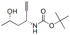 Carbamic acid, [(1R,3S)-1-ethynyl-3-hydroxybutyl]-, 1,1-dimethylethyl ester, 结构式