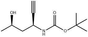 Carbamic acid, [(1S,3R)-1-ethynyl-3-hydroxybutyl]-, 1,1-dimethylethyl ester 结构式