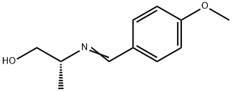 1-Propanol,2-[[(4-methoxyphenyl)methylene]amino]-,(2R)-(9CI) 结构式