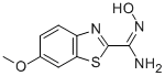 2-Benzothiazolecarboximidamide,N-hydroxy-6-methoxy- 结构式