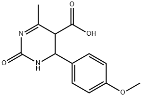 1,2,5,6-Tetrahydro-6-(4-methoxyphenyl)-4-methyl-2-oxo-5-pyrimidinecarboxylic aci