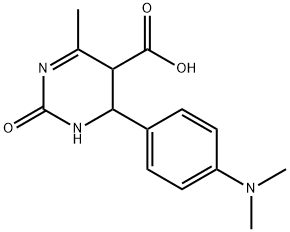 6-[4-(Dimethylamino)phenyl]-1,2,5,6-tetrahydro-4-methyl-2-oxo-5-pyrimidinecarbox 结构式
