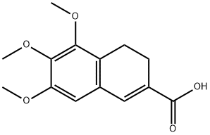 3,4-dihydro-5,6,7-trimethoxy-2-naphthoic acid 结构式