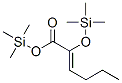 2-[(Trimethylsilyl)oxy]-2-hexenoic acid trimethylsilyl ester 结构式