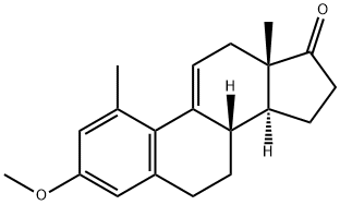 3-Methoxy-1-methylestra-1,3,5(10),9(11)-tetren-17-one 结构式