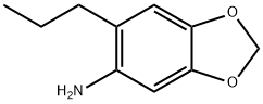 6-丙基-苯并[1,3]二氧代L-5-胺 结构式