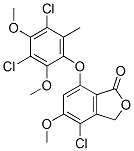 4-Chloro-7-(3,5-dichloro-2,4-dimethoxy-6-methylphenoxy)-5-methoxyisobenzofuran-1(3H)-one 结构式