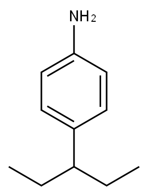 4-(1-乙基丙基)苯胺 结构式