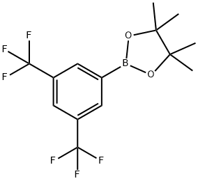 3,5-双三氟甲基苯硼酸频呐醇酯 结构式